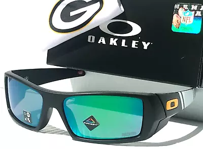 NFL Oakley Gascan GREENBAY PACKERS Matte Black PRIZM Jade Sunglass 9014-99 • $128.87