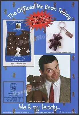 MR. BEAN TEDDY__Original 1998 Trade AD / ADVERT__Treasures Promo__Rowan Atkinson • $24.99