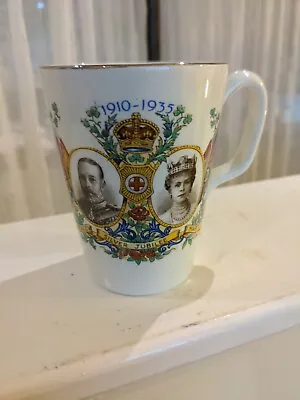 £5 • Buy Bovey Pottery Royal Commemorative Silver Jubilee Mug King George & Mary 1935