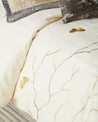 Michael Aram Butterfly Gingko Duvet Cover Queen Size  • $550