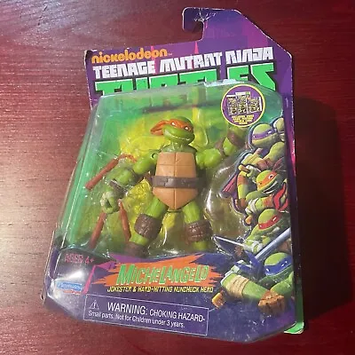 Teenage Mutant Ninja Turtle TMNT Play Michelangelo Figure Nickelodeon 2012 New • $29.98