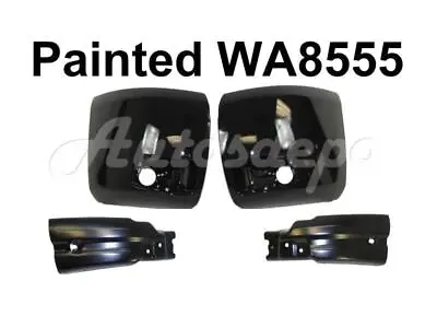 Painted Black Front Bumper End Extension Cap For Silverado 2500hd 3500 2007-2010 • $130.85
