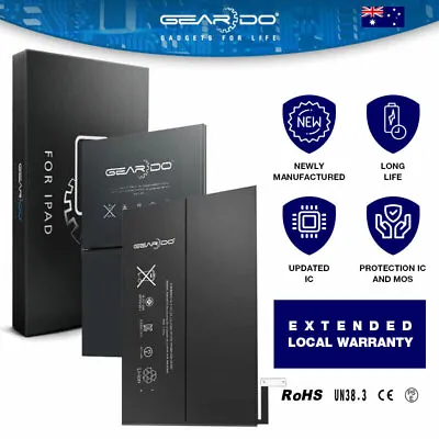 Geardo Battery Replacement For IPad 2 3 4 5 6 Air 2 Pro 9.7 12.9 10.5 10.2 Mini • $31.99