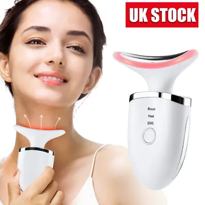 LED Microcurrent Facial Skin Tightening Lifting Device Face Neck Beauty Machine • £13.95