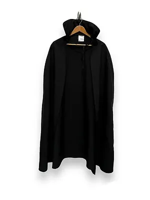 Black Cloak With Oversized Collar - Ex Hire Fancy Dress Costume Vampire • £12.50