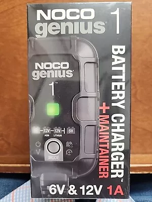 Noco Genius 1 Battery Charger And Maintainer 6 And 12 Volt 1 Amp Brand New • $34.99