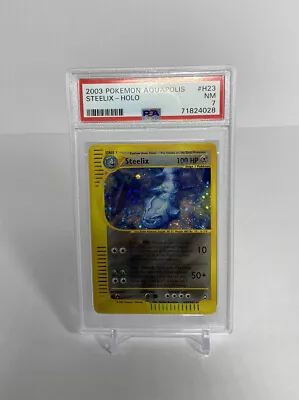 $125 • Buy 2003 Pokemon Aquapolis H23 Steelix-Holo PSA 7