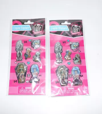 2 Mattel MONSTER HIGH 2010 Liquid Stickers Crafts Decals NIP • $10.99