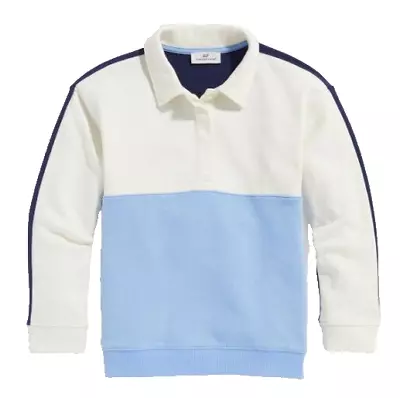 VINEYARD VINES  Colorblock Polo Sweatshirt - Blue/White - NWT Girls L(14) • $24