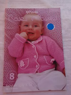 Patons Roses & Posies Baby Knitting Pattern Book  8 Designs  Dk & 4 Ply • £2.50