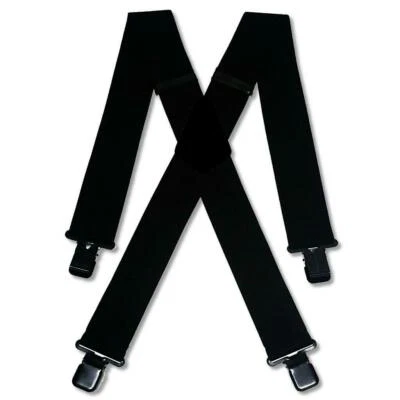 £14.99 • Buy Black Braces Heavy Duty 2  Or 1.5  Wide Motorbike Trousers Work Wear