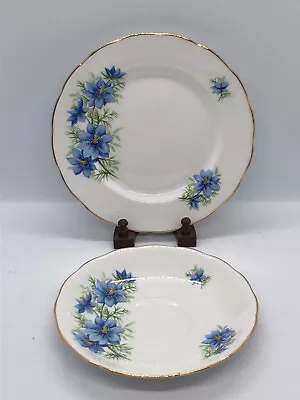  Queen Anne Bone China Saucer & Plate. Made In England. Ridgway Pottery H764 • $18