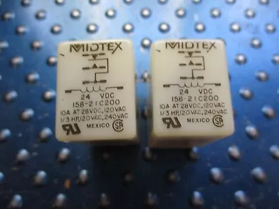 New Midtex Relays Lot Of 2 24 Vdc 158-21c200 • $14.99