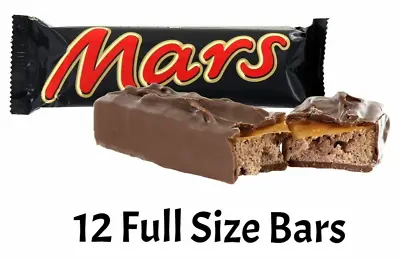 Mars Chocolate Bars Full Size 52g Each 12 Bars From Canada • $25.46