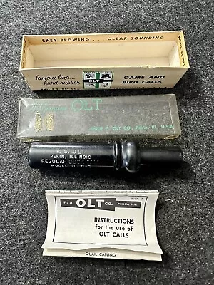 Vintage P.s. Olt Regular Duck Call Model No. D-2 With Box & Instructions - Nice! • $129.95