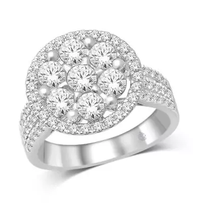 $7287.41 • Buy 14 KT White Gold 2 CTTW Diamond Fashion Ring