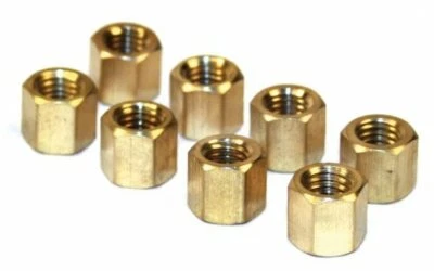 EMPI 43-6051 Brass Intake/Exhaust Nut Set/8 8MM 1.25 PITCH 11MM HEAD VW Bug Bus • $11.49