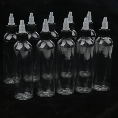 £11.52 • Buy 10Pcs Needle Nozzle Plastic Bottles With Twist Top   For Liquid Painting 120ml
