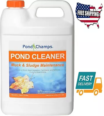 1 Gallon Bottle Water Care Pond Cleaner Beneficial Bacteria Safe Koi Gold Fish • $42