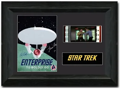 Star Trek 35 Mm Film Cell Display Stunning Framed Signed Kirk/Spock L@@K • $18.66
