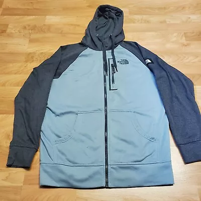 The North Face Men's Full-Zip  Blue Fleece Hoodie Size M • $22.99