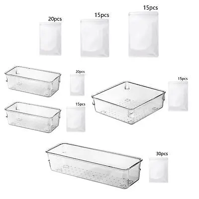 £6.28 • Buy Jewelry Storage Bag Box, Transparent Antitarnish Plastic Pack Portable Dustproof