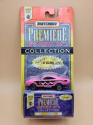 RARE 1997 Matchbox Premiere Retro 70s Collection ( Dodge Dragster) In Hot Pink • $20