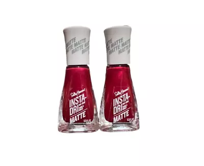 Lot Of 2 - Sally Hansen Nail Polish Insta-Dri Matte - Color #016 Molten Mauve • $7