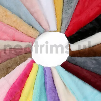 Faux Fur FabricLuxury Handle Short PileFurry Soft Cuddly23 Colours Neotrims • £2