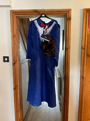 Mary Poppins Adult Fancy Dress Up Costume Disney Size 8/10 NEW World Book Party • £20