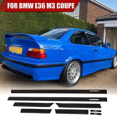 For BMW 1992-1998 E36 M3 COUPE 2-Door Body Side Door Stripe Moulds Molding Trim  • $142.49