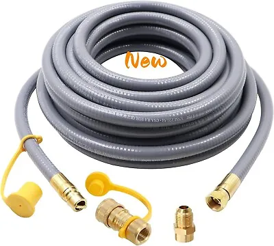 48 Feet 1/2-Inch Natural Gas Hose With Quick Connect Fitting For BBQ Grill New • $102.99