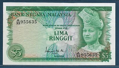 Malaysia 5 Ringgit 1967 P 2 XF+ • $145