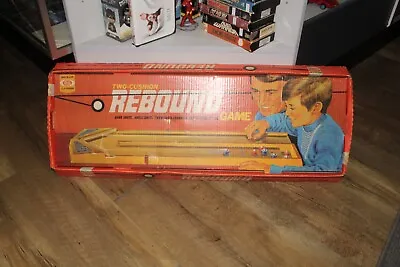 Vintage Ideal Rebound 1970 Two Cushion Shuffleboard Tabletop Action Game Read • $34