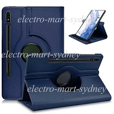 Rotate Smart Leather Case Stand Cover Fr Samsung Galaxy Tab S9 FE+ Plus S8 S7 FE • $17.95