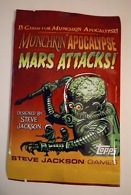 MUNCHKIN APOCALYPSE: MARS ATTACKS! 15-Card Mini Expansion - SJG4236 - NEW • $12.95