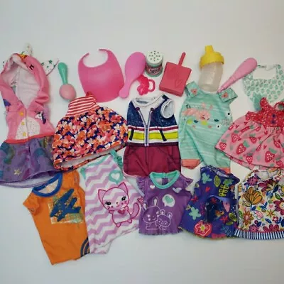 Hasbro Baby Alive Doll Clothes & Accessories Lot Dresses Various Styles 19 Pcs • $19.99