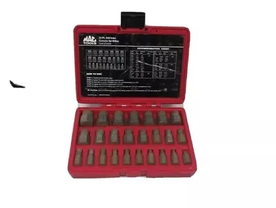 MAC TOOLS 25-Piece Multi-Spline (1/8  - 7/8 ) Screw Extractor Set W/Case SCEX25S • $149.99