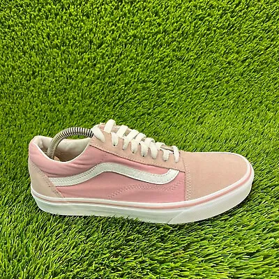Vans Off The Wall Old Skool Mens Size 8.5 Pink Athletic Shoes Sneakers 508182 • $39.99