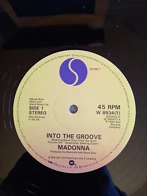 Madonna Into The Groove / Everybody. UK Press 12'' Vinyl Single. 1985. EX.  • £7