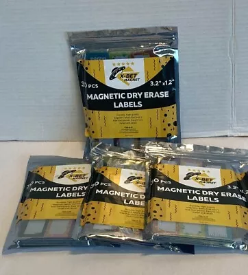 X-Bet Magnet Magnetic Dry Erase Labels Reusable Strips Notes Bundle Lot Of 4x • $15