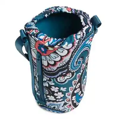 NWT Vera Bradley Lighten Up Water Bottle Crossbody Haymarket Paisley Jewel • $25.99