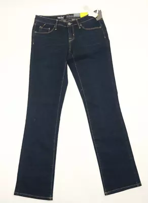 Mossimo Womens Size 2 R Pockets Mid Rise Bootcut Stretch Denim Blue Jeans • $29.99