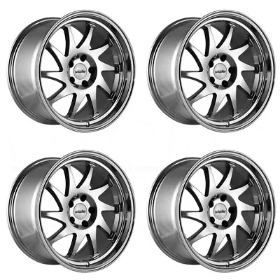 18x9.5 Whistler KR7 5x114.3 35 Chrome Wheels Rims Set(4) 73.1 • $914.29