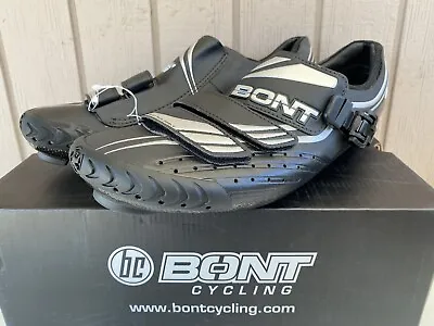 New! Black Bont A1 Carbon Fiber Cycling Shoes US 12.5 EU 48Hand Made • $100