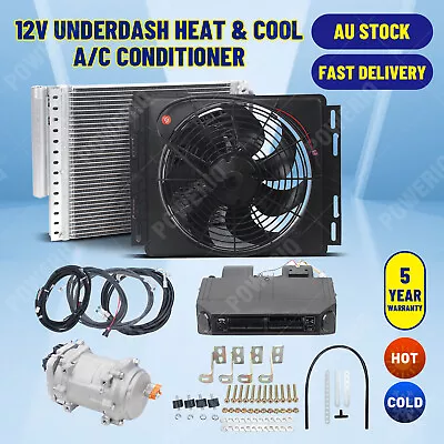 12V Air Conditioner Cool&Heating Universal UnderDash Electric Compressor AC Kit • $900