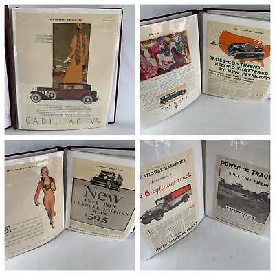 Vintage Advertisements Magazine Print Ad Auto Car Cigarettes Bulk Lot 40 Album • $45