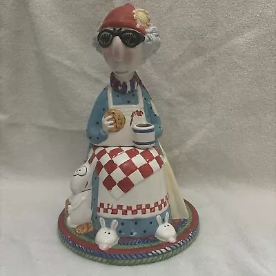 Vintage Hallmark Cards Maxine Cookie Jar Hand Painted J Wagner 14 Inches Tall • $29