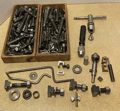 Machinist Tool Lot T-Slot Fasteners T Nut T Bolt Workholding Misc ++ • $19.99