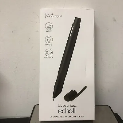 Livescribe Echo II Digital Bluetooth SmartPen - Black • $92.99